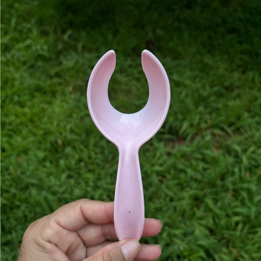 Tupperware Hard Boiled Egg Lifter Scoop Vintage Pink Color